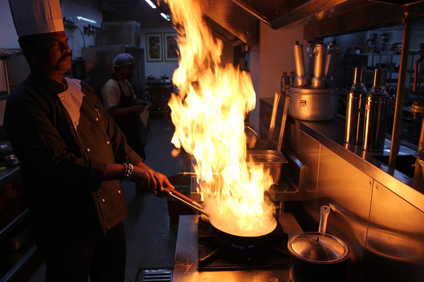 Chefs at work in Marigold kitchen Whitefield